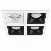 Комплект из светильников и рамки Domino Lightstar D54606070707